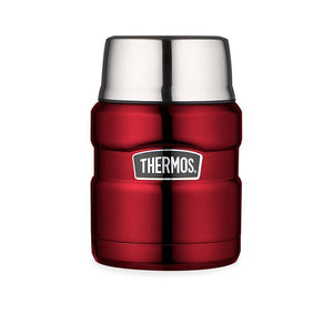 Thermos SK3000RAUS 470ml Stainless King Stainless Steel Vacuum Insulated Food Jar ? Red